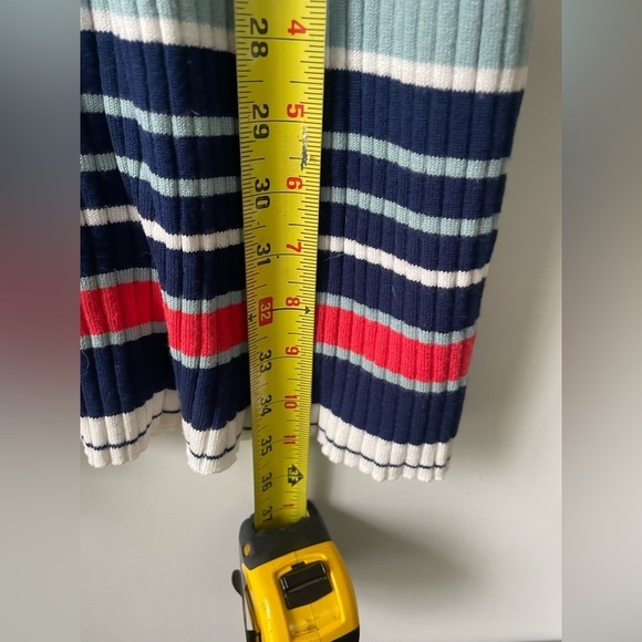 Lulu’s, women’s large, ribbed striped high neck sleeveless mini dress - Picture 5 of 6